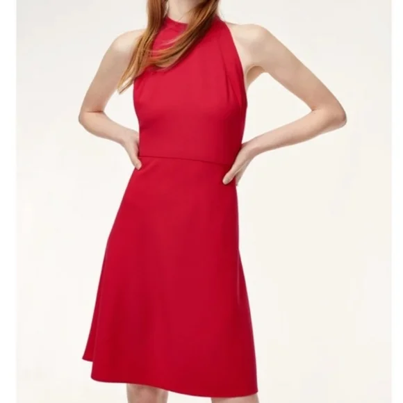Babaton Aritzia Petros Red Dress Size 0 - Picture 1 of 12